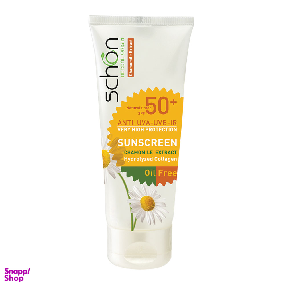 ضد آفتاب رنگی فاقد چربی شون (Schon) با SPF50 حجم 50 میلی لیتر