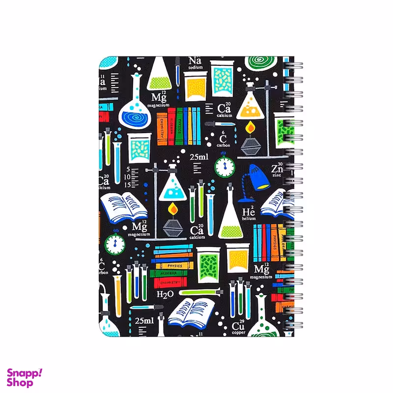 دفترچه یادداشت 80 برگ بامبیلیپ مدل چوبی طرح شیمی کد 2665977