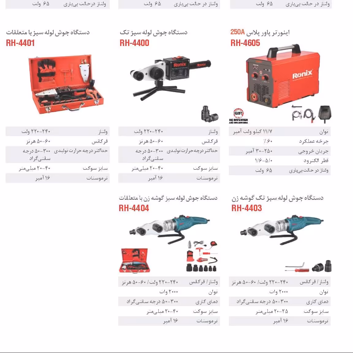 اتو لوله سبز  رونیکس گوشه زن  مدل 4403