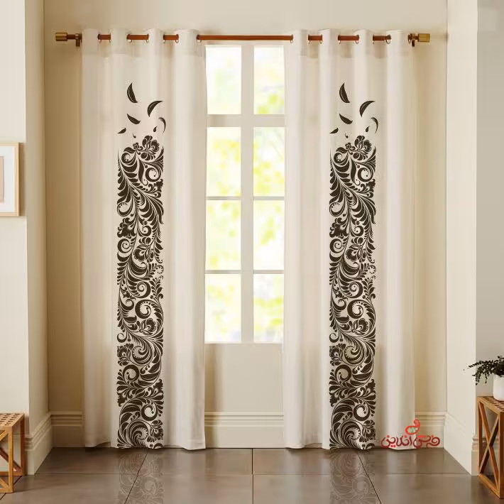 پرده 2عددی سنتی کد 2211