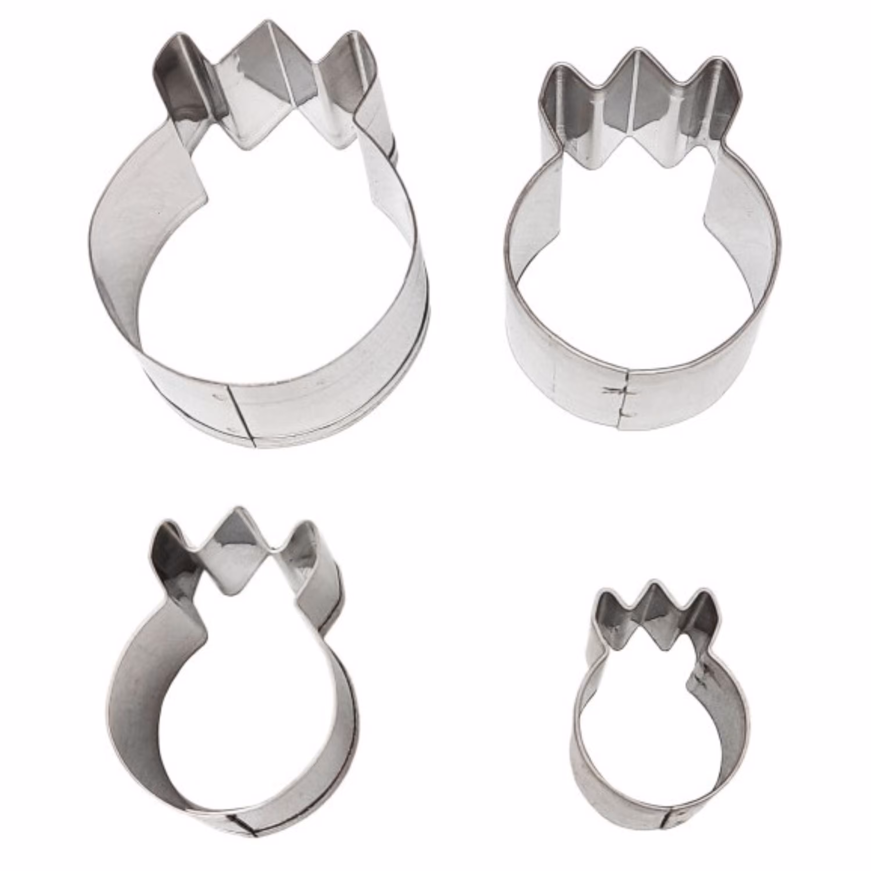 کاتر شیرینی پزی بهگز مدل انار مجموعه 4عددی در سایزهای مختلف