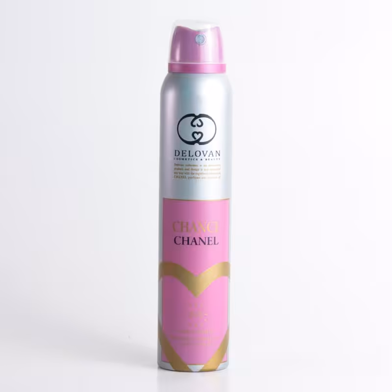 اسپری بدن دلوان مدل شنل چنس صورتی حجم 200 میلی لیتر