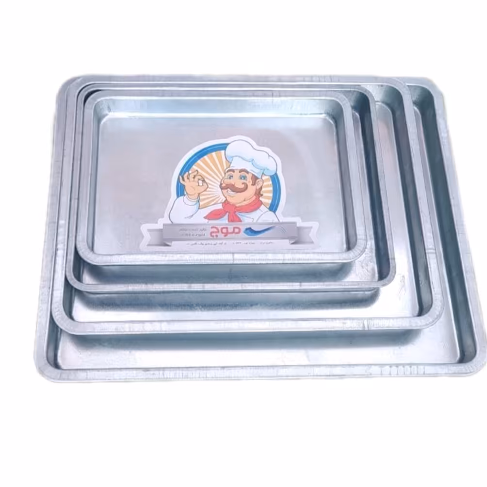 قالب مستطیل گالوانیزه موج سایز 30 در 40  ارتفاع 4 سانت 