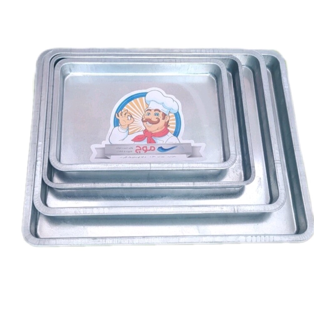 قالب مستطیل گالوانیزه موج سایز 30 در 40 ارتفاع 4 سانت