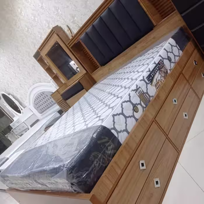 سرویس خواب دو نفره  کد 202 کشو دار  عرض 160در طول 2متر 