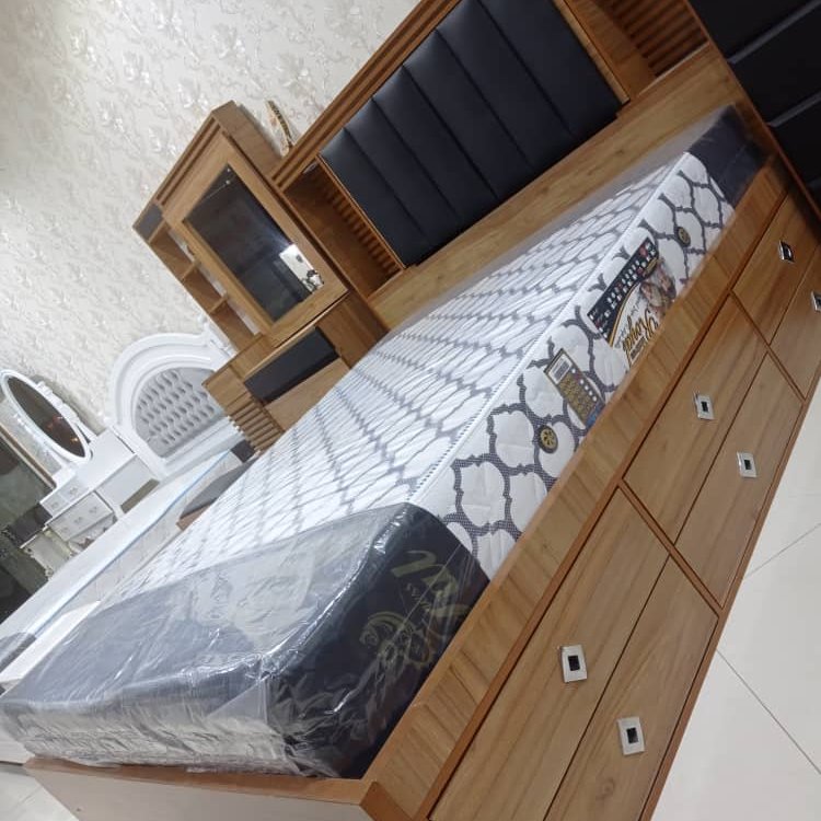 سرویس خواب دو نفره  کد 202 کشو دار  عرض 160در طول 2متر 