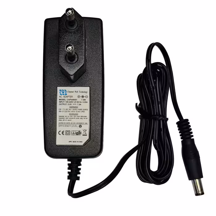 آداپتور 5 ولت 1.5 آمپر سی دبلیو تی مدل CAP008051 کد:1630