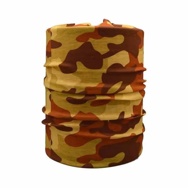 ‫اسکارف و دستمال سر و گردن مدل 11073 چریکی قهوه ای