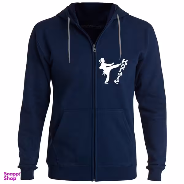 سویشرت دخترانه مدل دختر کاراته کد F24 رنگ سرمه ای