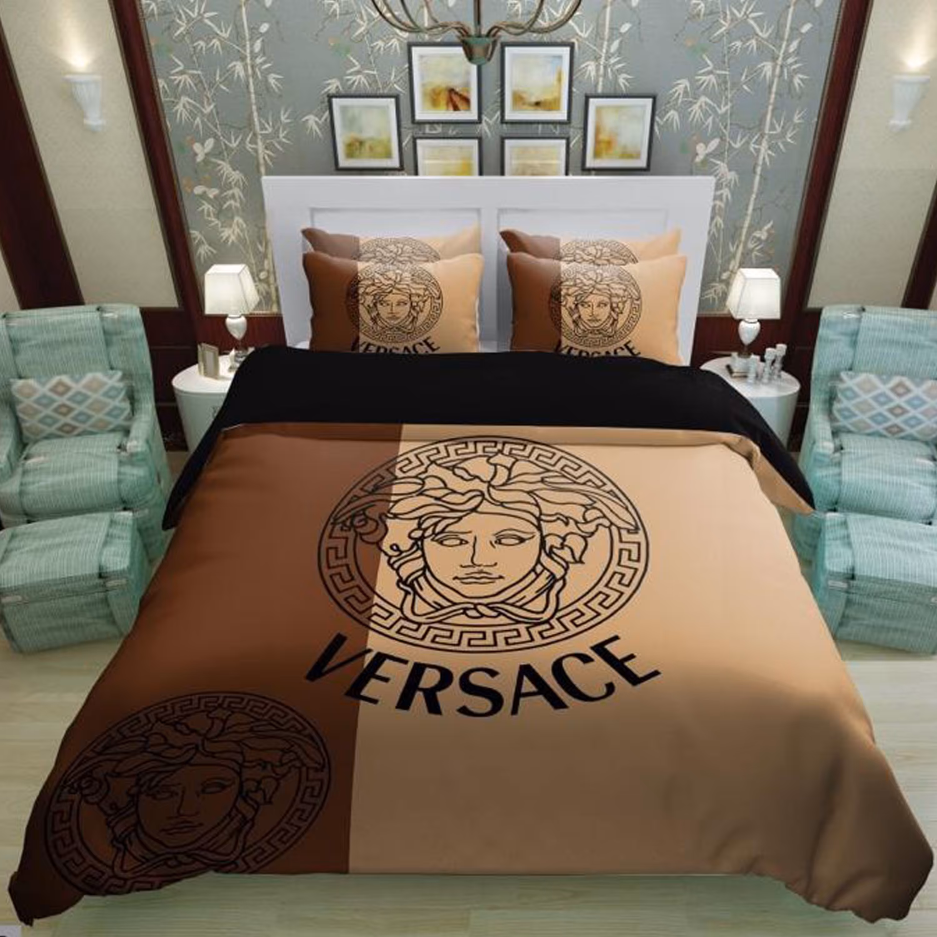 سرویس روتختی 1 نفره تنسل چاپی برندترک لند (Turk Land)  کد rs 136