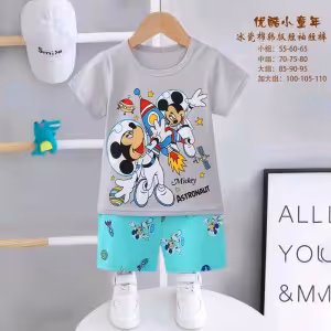 تیشرت و شلوارک میکی موس پسرانه وارداتی