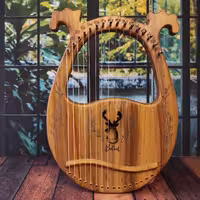 چنگ رومی مدل شاخ گوزنی 16 سیمی