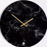 ساعت زیبای رزینی سایز 30 موتور آرامگرد طرح مرمر زیبا بدون اعداد ساعت