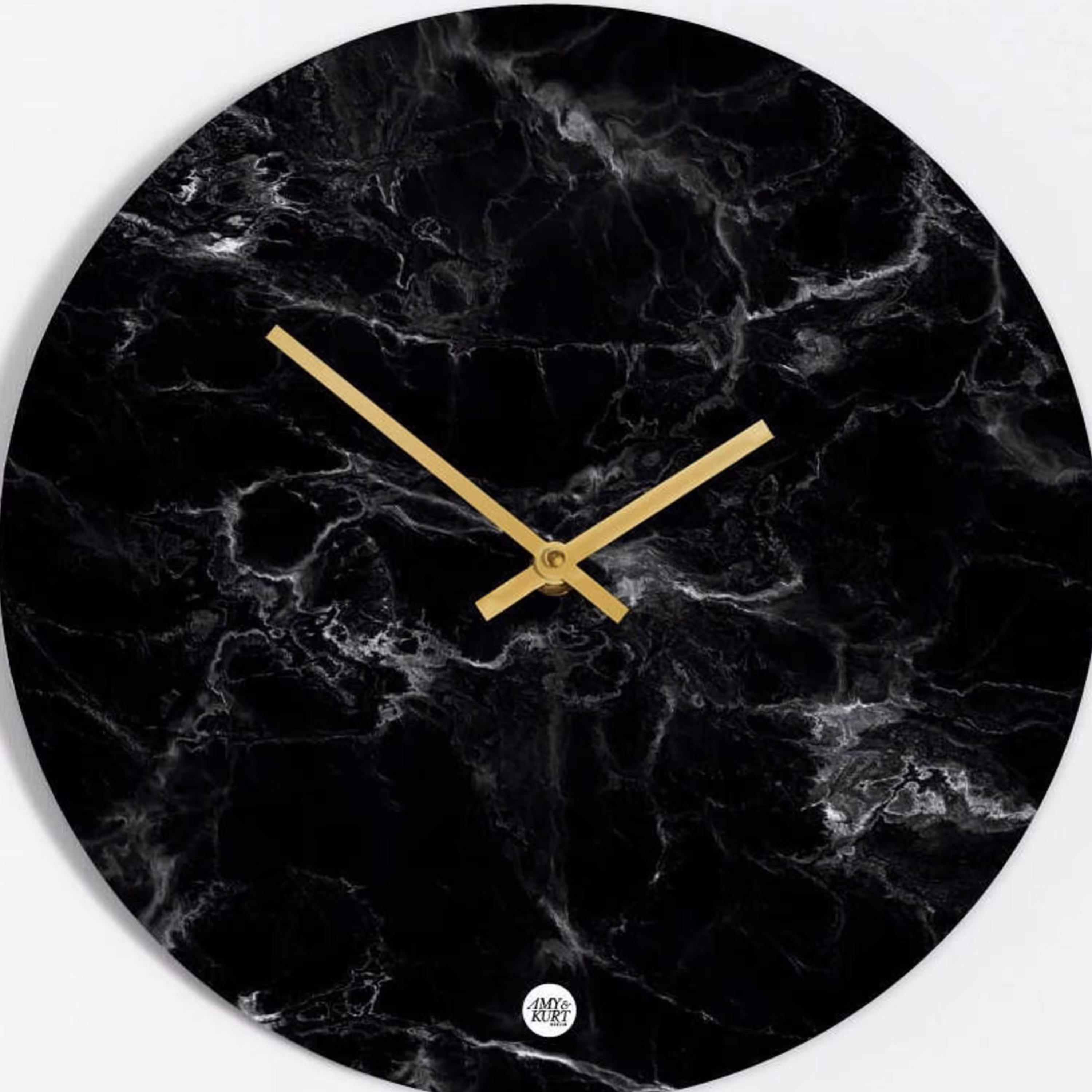 ساعت زیبای رزینی سایز 30 موتور آرامگرد طرح مرمر زیبا بدون اعداد ساعت