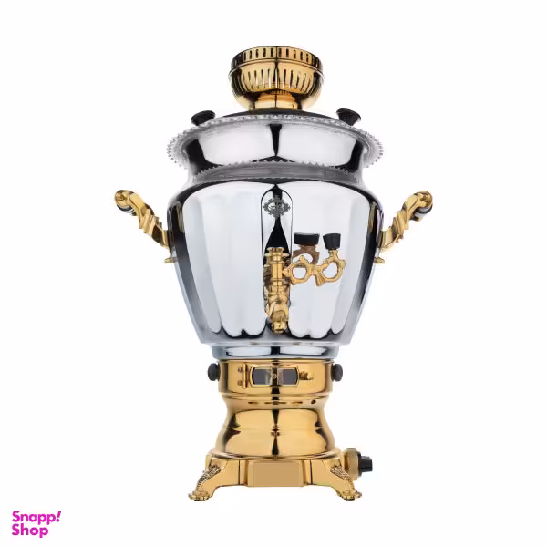 سماور گازی عالی نسب مدل نگین نفیس ظرفیت 6 لیتر