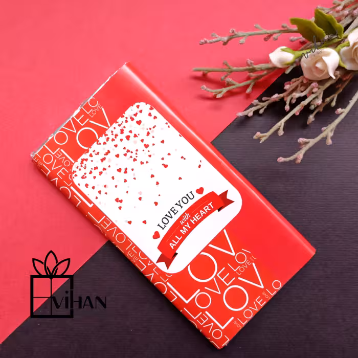 شکلات کادویی تبلت باتم ولنتاین به همراه یک عدد کارت و دو عدد تگ 5