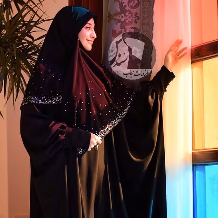 مانتوعباعربی ساده جنس کرپ اعلا