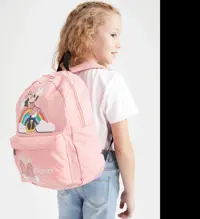 کوله پشتی ترک مدرسه دخترانه (بچه گانه)   برند دفکتو اورجینال میکی موس صورتی 