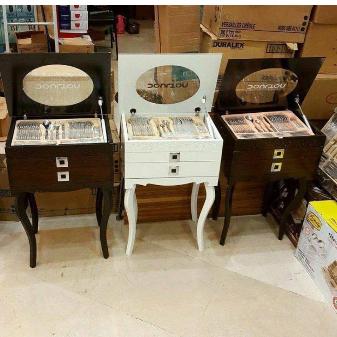 کنسول قاشق چنگال جنس ام دی اف محکم و زیبا