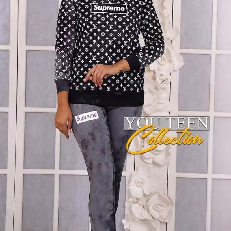 بلوز وشلوار اسپرت   کلاه دار