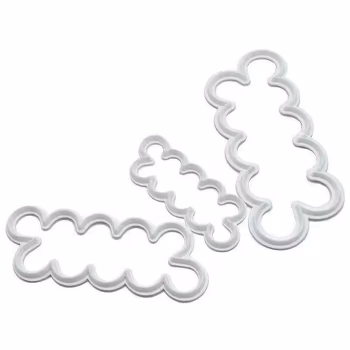 ابزار تزیین فوندانت به گز مدل کاتر گل رز مجموعه 3 عددی