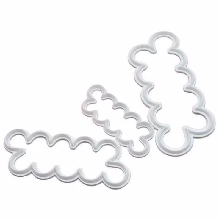 ابزار تزیین فوندانت به گز مدل کاتر گل رز مجموعه 3 عددی