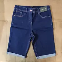 شلوارک لی پسرانه  وارداتی سایز هفت تا ده سال سورمه ای برند denim جین اصل