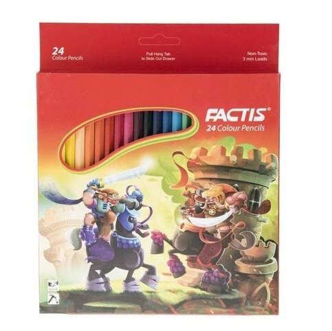 مداد رنگی 24 رنگ فکتیس کد Factis 702-2