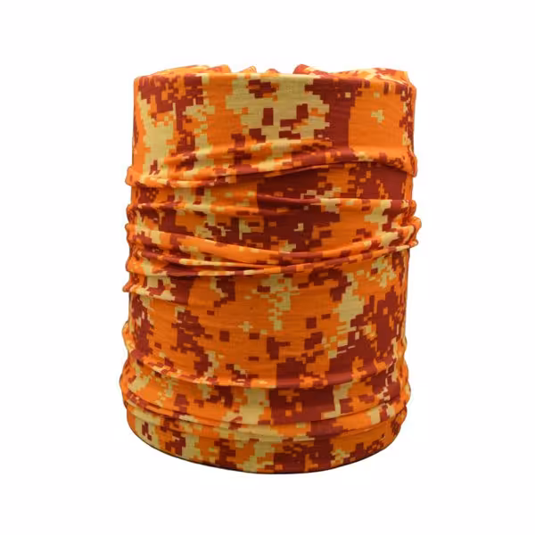 ‫اسکارف و دستمال سر و گردن مدل 11076 دیجیتالی نارنجی