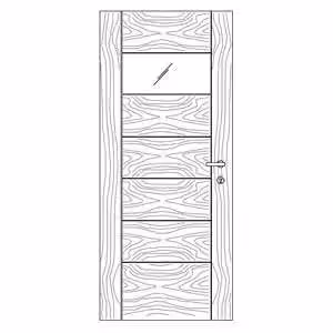 درب مدرن مدل M5   مدل