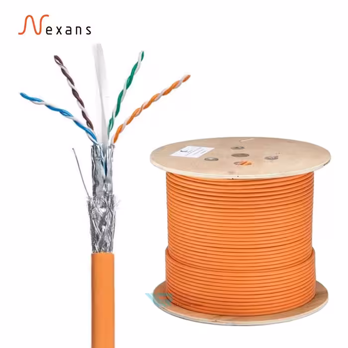 کابل شبکه indoor نگزنس تست چنل Nexans Cat6 SFTP 500m