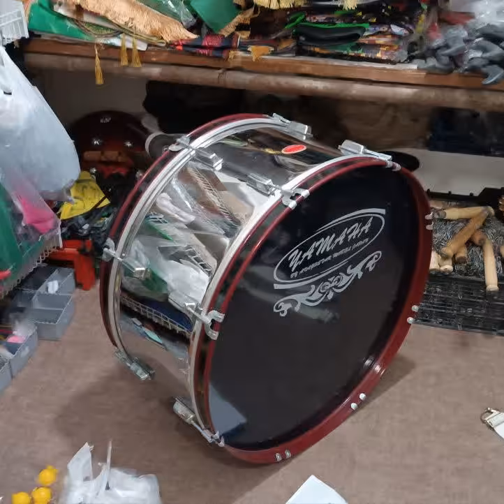 طبل 70 سانتی خارجی استیل پهن مخصوص پوست مشکی