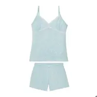 ست تاپ و شلوارک راحتی آبی زنانه اسمارا esmara آلمان سایز XS و L (ارسال رایگان ) 