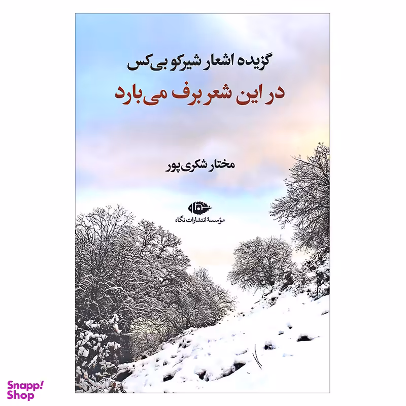 کتاب در این شعر برف می بارد اثر مختار شکری‌ پور نشر نگاه