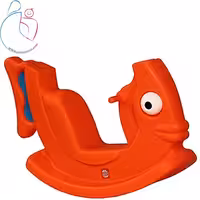 راکر کودک مدل ماهی بدون سقف رنگ نارنجی
