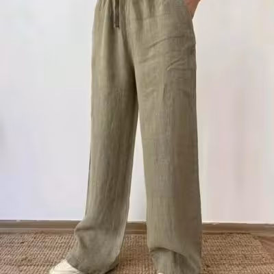 شلوار نخ آهاردار