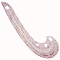 خط کش خیاطی مدل منحنی کد RULER7