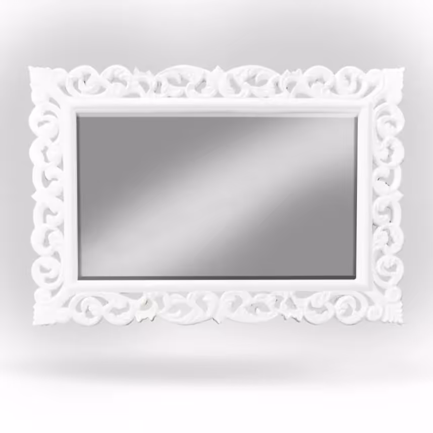 آینه سلطنتی مستطیل سفید
