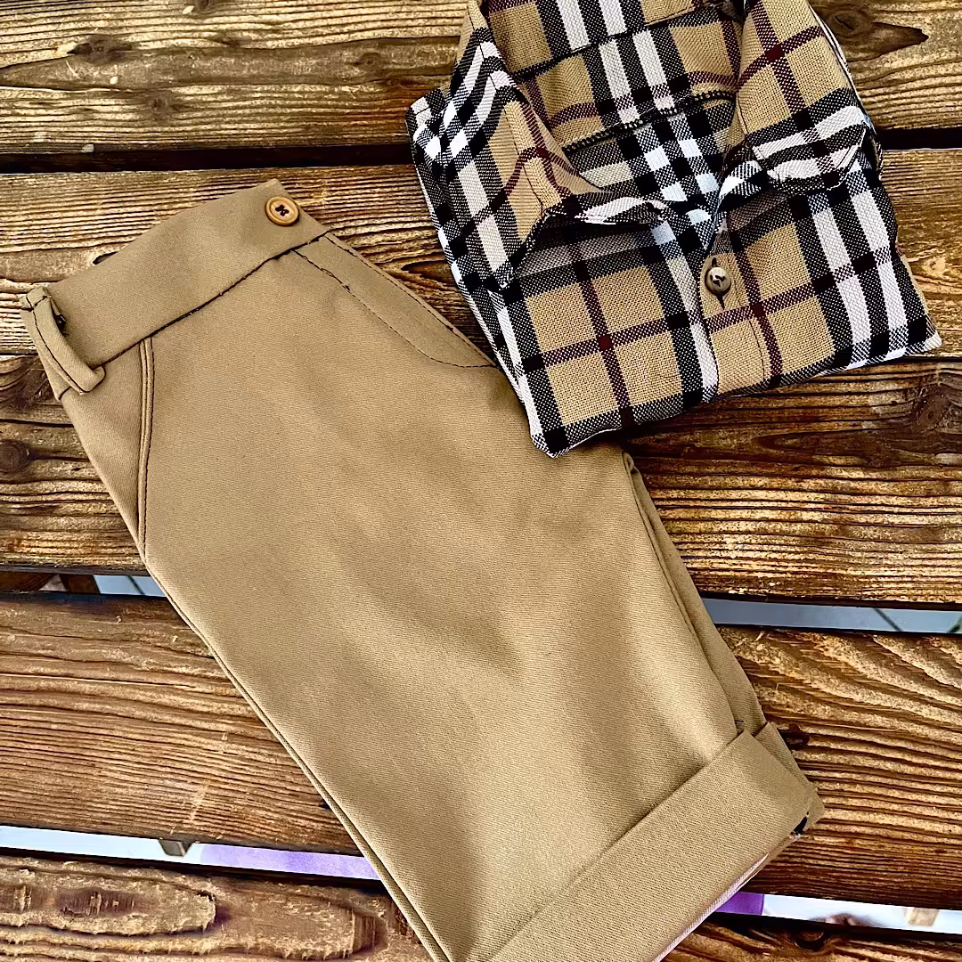 پیراهن و شلوارک پسرانه