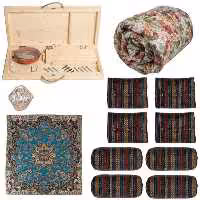 کرسی تاشو پارسین مدل Nasim-KT70-L4 مجموعه 13 عددی