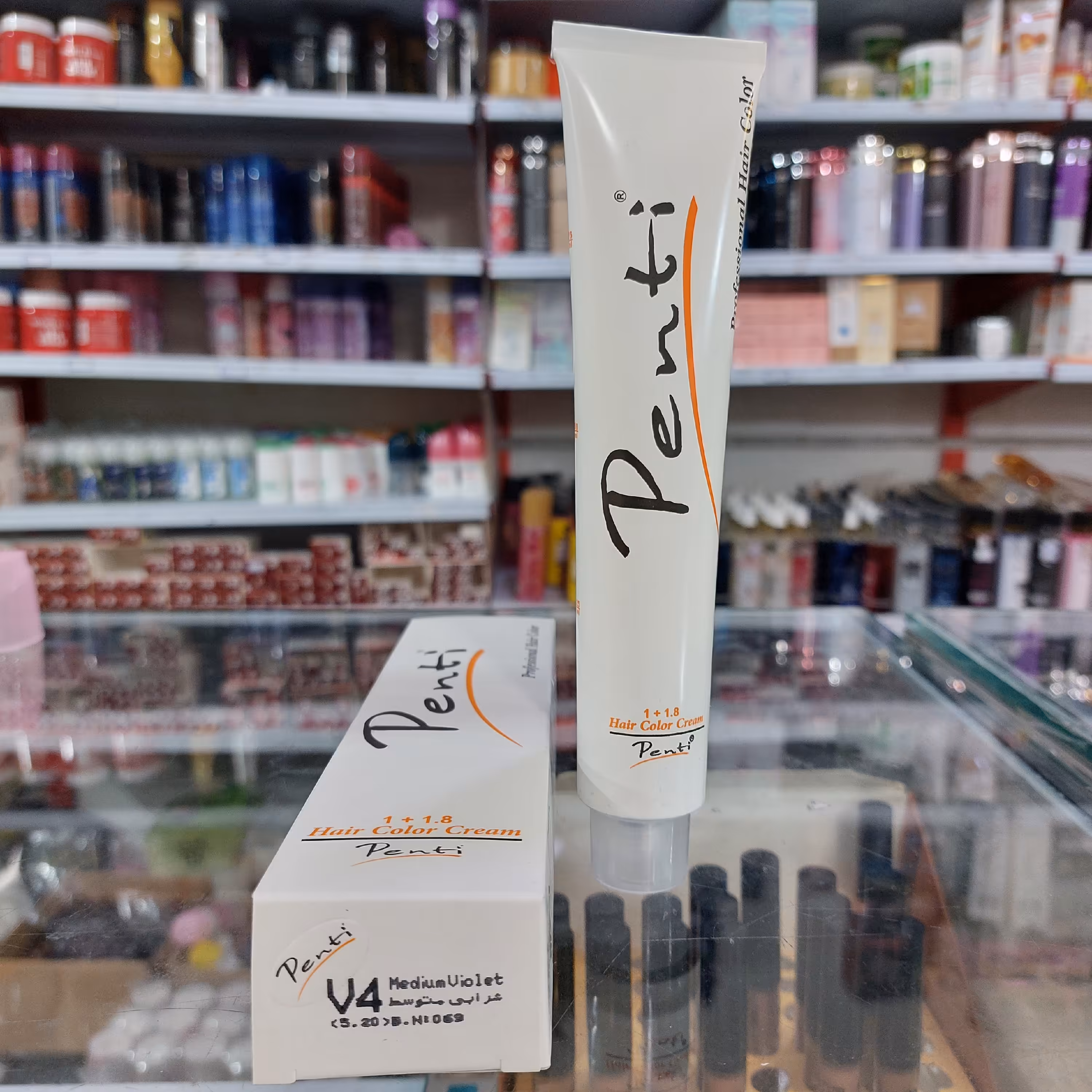 رنگ مو V4پنتی رنگ مو شرابی متوسط رنگ مو 100میل