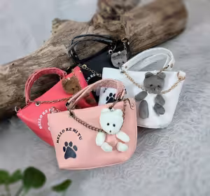 کیف فانتزی دخترانه عروسکی مدل خرسی