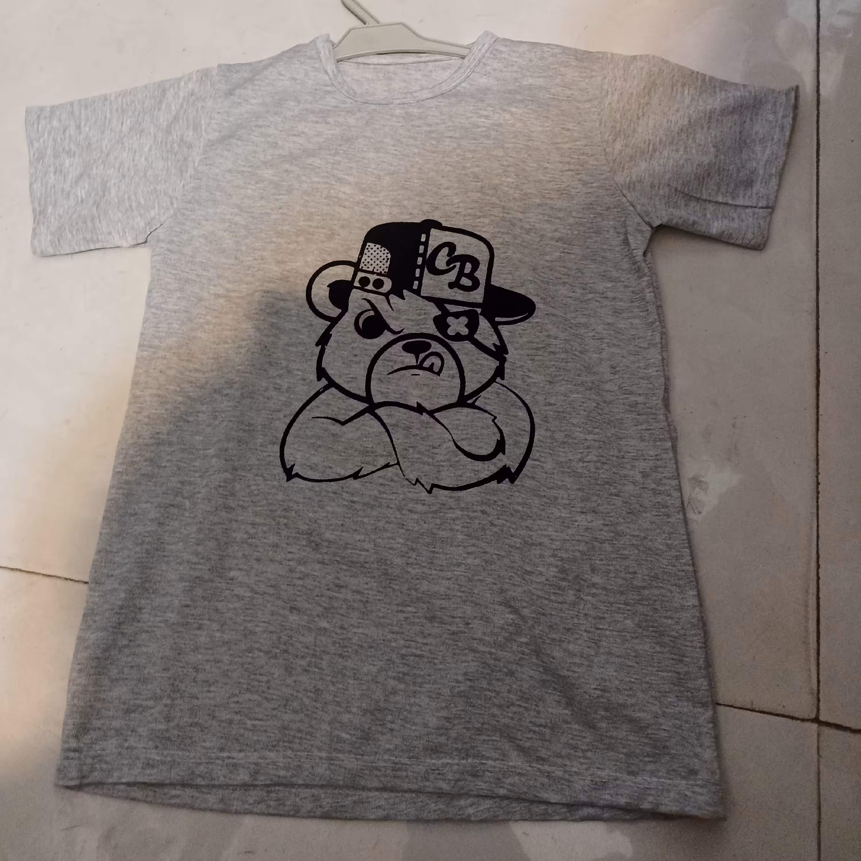 تیشرت پسرانه و دخترانه طرح خرس و میکی موس سایز 35 تا 55 جنس ملانژ تک نخ