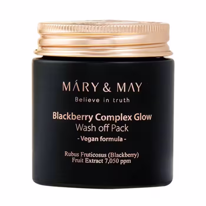 ماسک شستشوی صورت بلک بری مری اند می Mary &amp; May Blackberry Complex Glow Wash off Pack