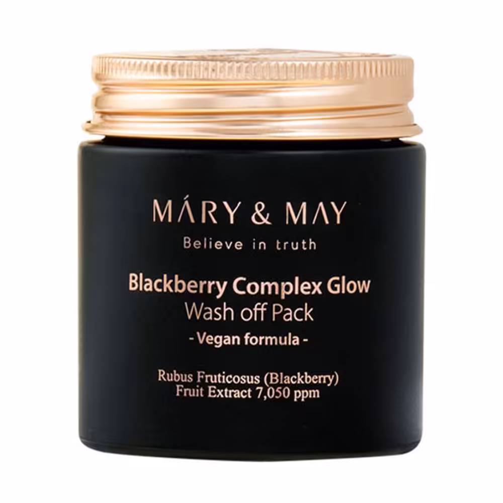 ماسک شستشوی صورت بلک بری مری اند می Mary &amp; May Blackberry Complex Glow Wash off Pack