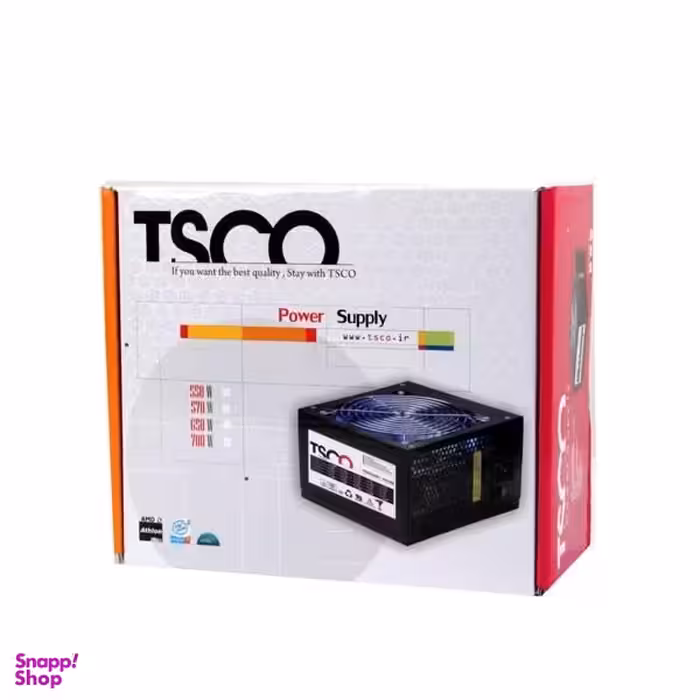پاور تسکو (TSCO) فن 12وات 570w تک پک همراه کابل برق