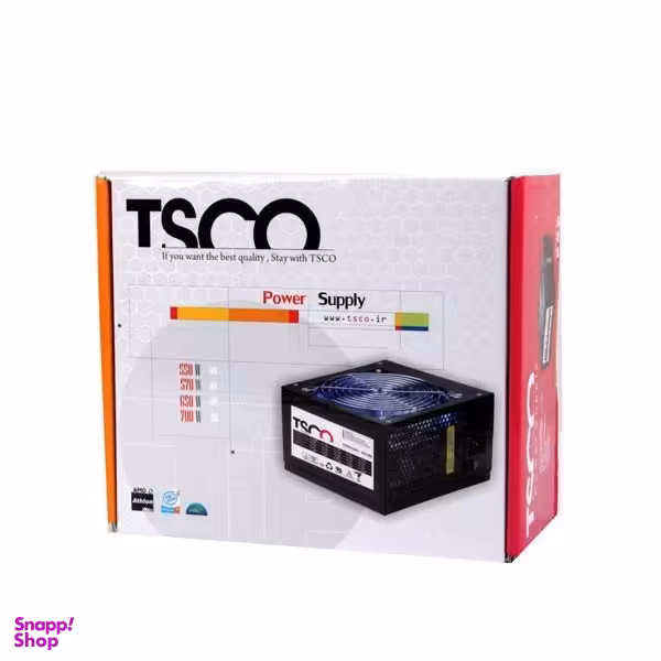 پاور تسکو (TSCO) فن 12وات 570w تک پک همراه کابل برق