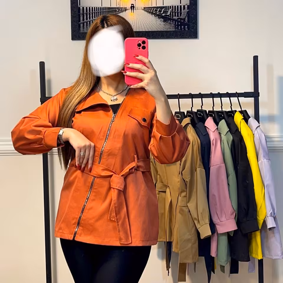 مانتو کتان ضخیم زنانه زیپ کج درجه یک و با کیفیت در رنگ بندی متنوع