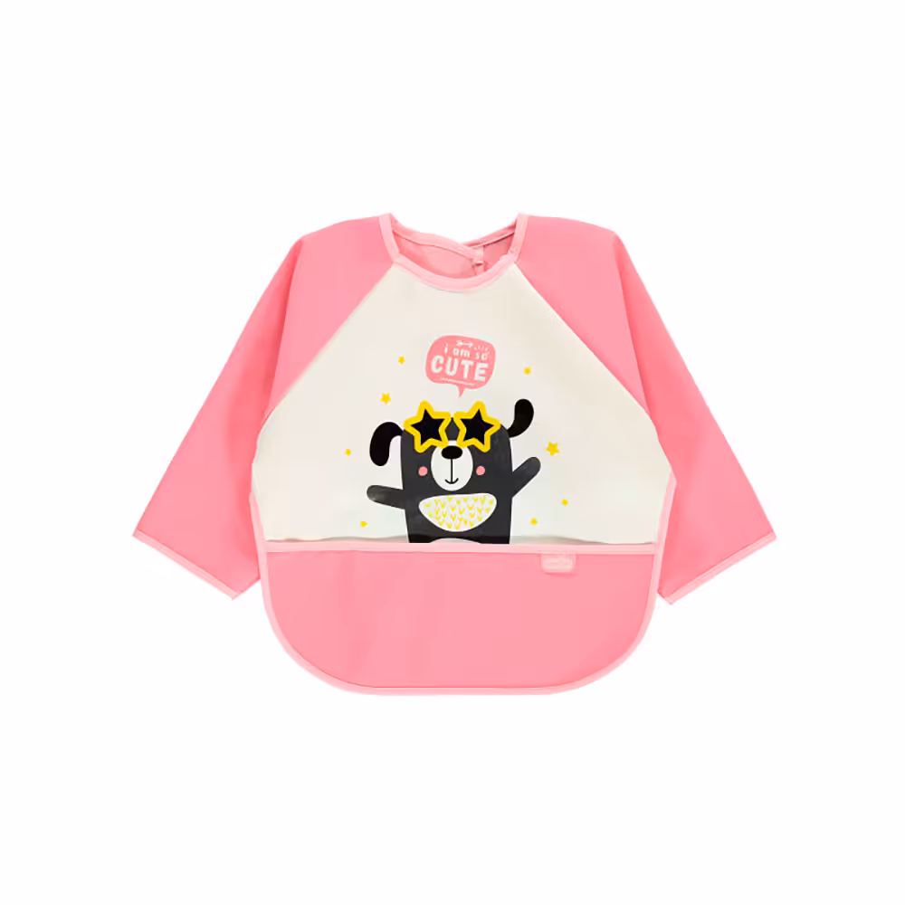 پیشبند آستین‌دار کودک طرح سگ 4 رنگ بی بی جم BabyJem مناسب  1.5 سال