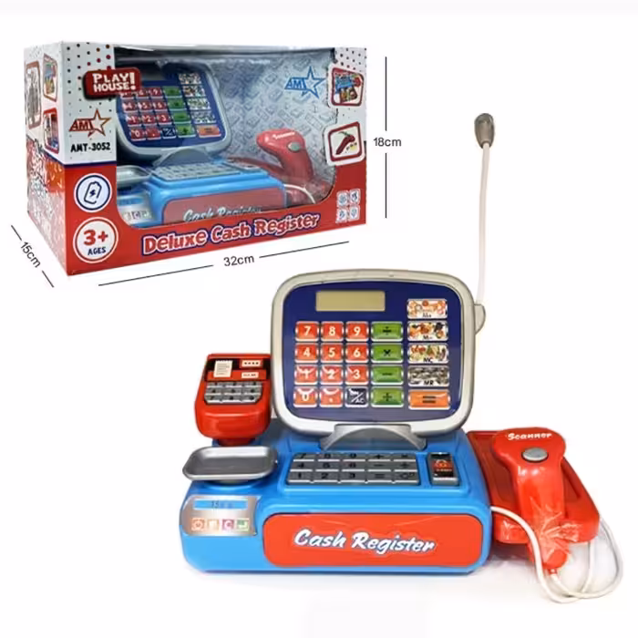 صندوق فروشگاهی باتری خور AMT با ماشین حساب واقعی